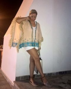 greek style printed kimono