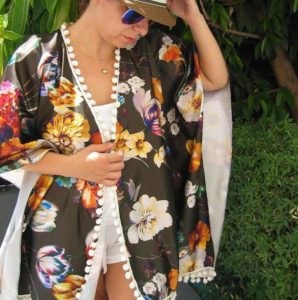 printed kimono